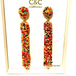 Glass bead earrings